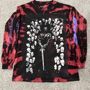 Post Malone 2019 Tour Tee Medium | Hollywood’s Bleeding | Tie Dye Skull Graphic